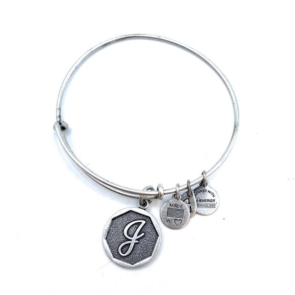 Alex & Ani J Initial Charm - Bracelet - 8014 - Picture 1 of 1